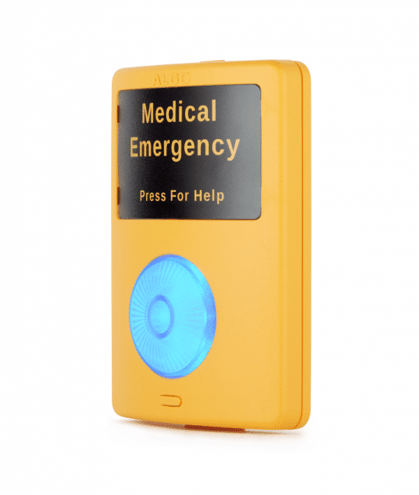 Algo 1202 Call Button for Emergency Alerting (side view)