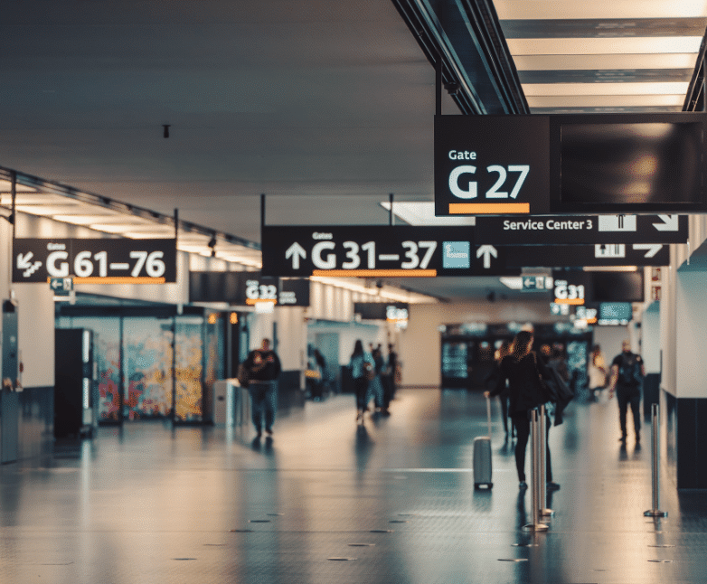 Airport hallway