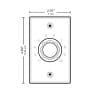 1204 Algo Volume control dimensions