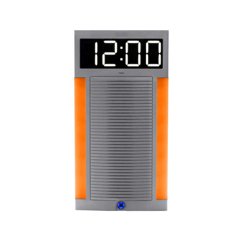 IP Speaker with clock and amber strobe light flasher and alerter