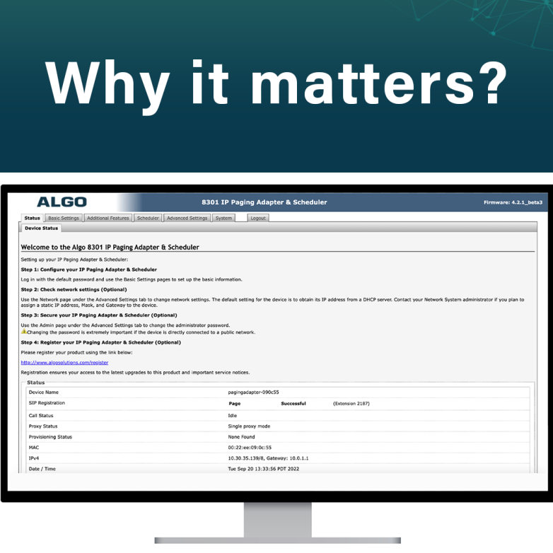 Whit it matters, remote configuration