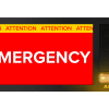 Emergency alerting screen for PA systems