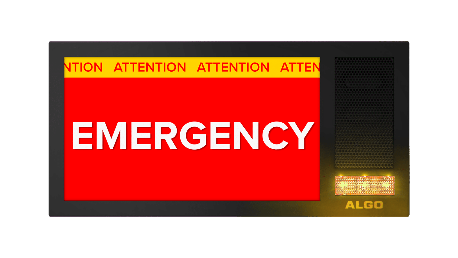 Emergency alerting screen for PA systems