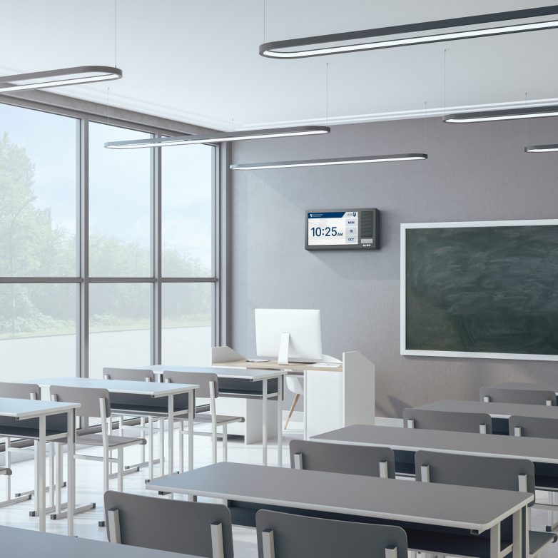 8410 on wall in classroom